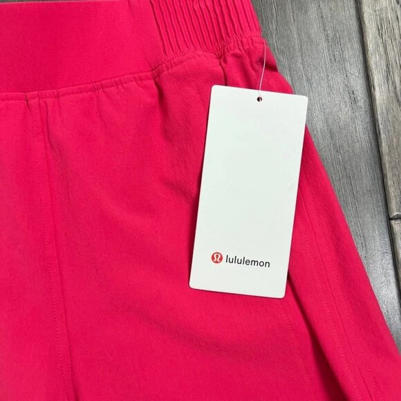 Lululemon NWT Stretch Woven Relaxed-Fit High-Rise Short 4" Cherry Mist - Picture 5 of 9